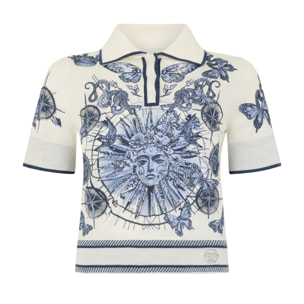 PHILIPP PLEIN Jersey de cuello alto de manga corta TATTOO
