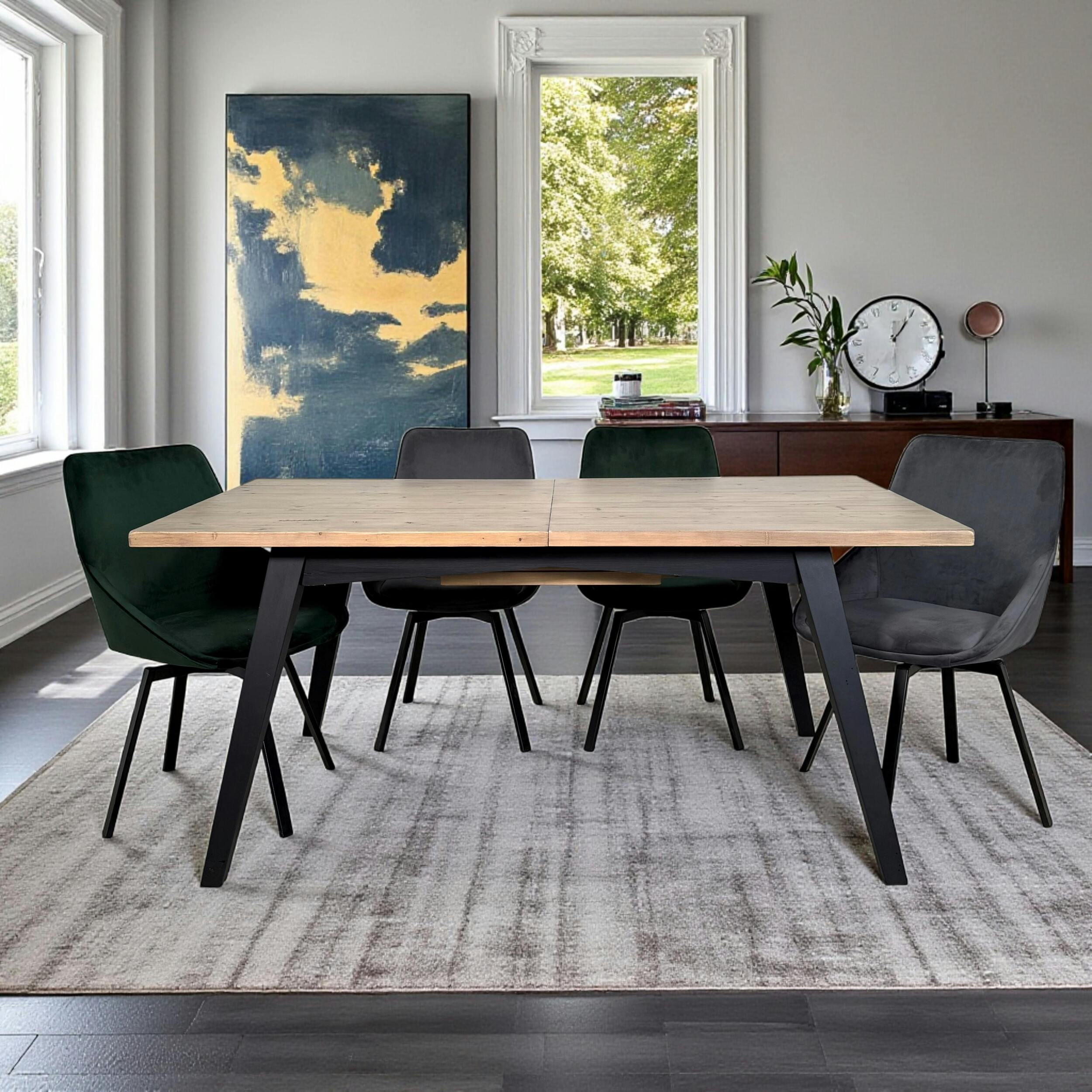 Table à manger extensible bois recyclé 170-220 cm VITTORIA