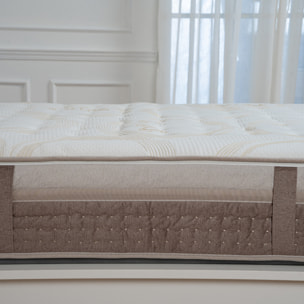 Materasso Luxury Ginflex Matrimoniale 160x190 Memory Foam 4 Strati Sfoderabile Altezza 28cm Tessuto Biocotton Piazzato Con Fascia Capitonè a Doppia Traspirazione (Antiacaro - Anallergico - Antibatterico - Ergonomico)