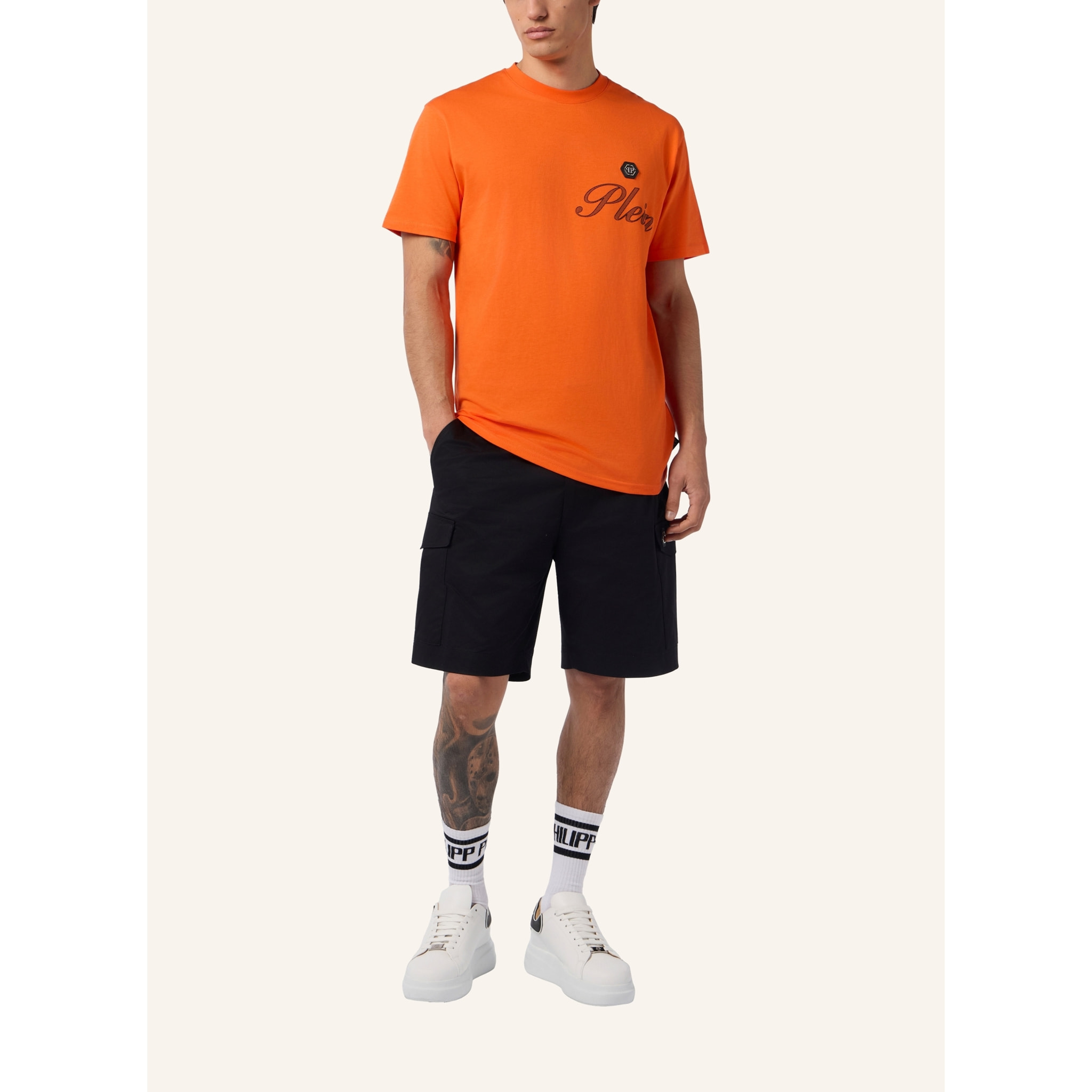 PHILIPP PLEIN Round Neck T-Shirt Signature