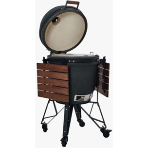 Barbecue charbon BASTARD BU201 Urban Large Complete noir sur chariot 57 cm