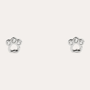 Pendientes Kids Paw Plata