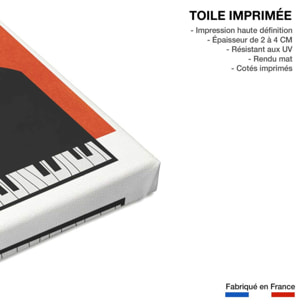 Tableau musique trio Toile imprimée