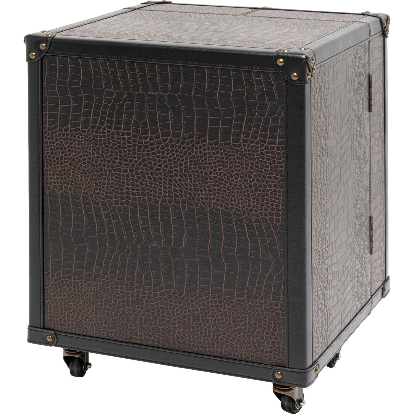 Bar-coffre Globetrotter croco 58cm Kare Design