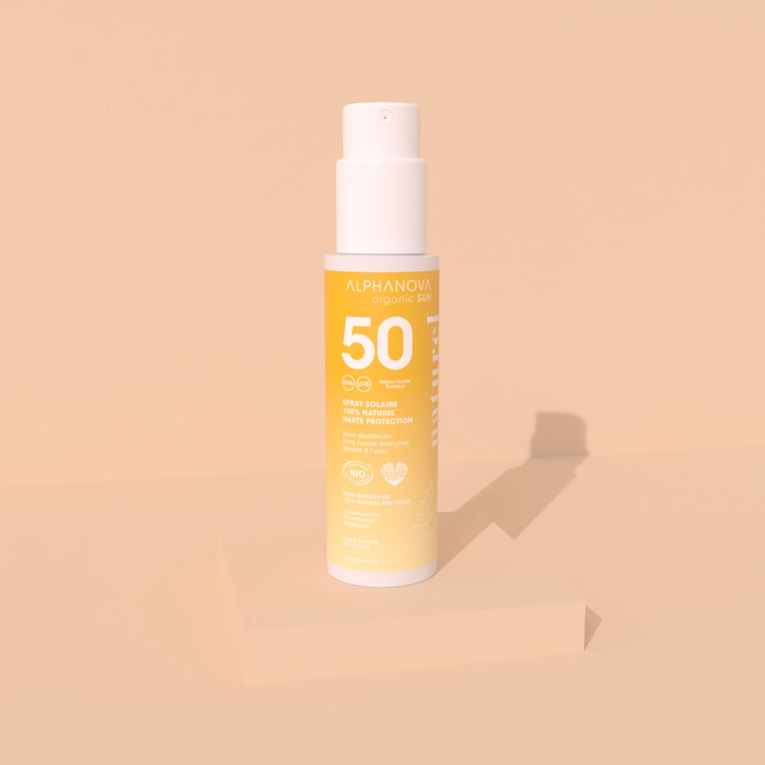 Sun SPF50 - Spray Solaire Parfumé 100% Naturel Bio