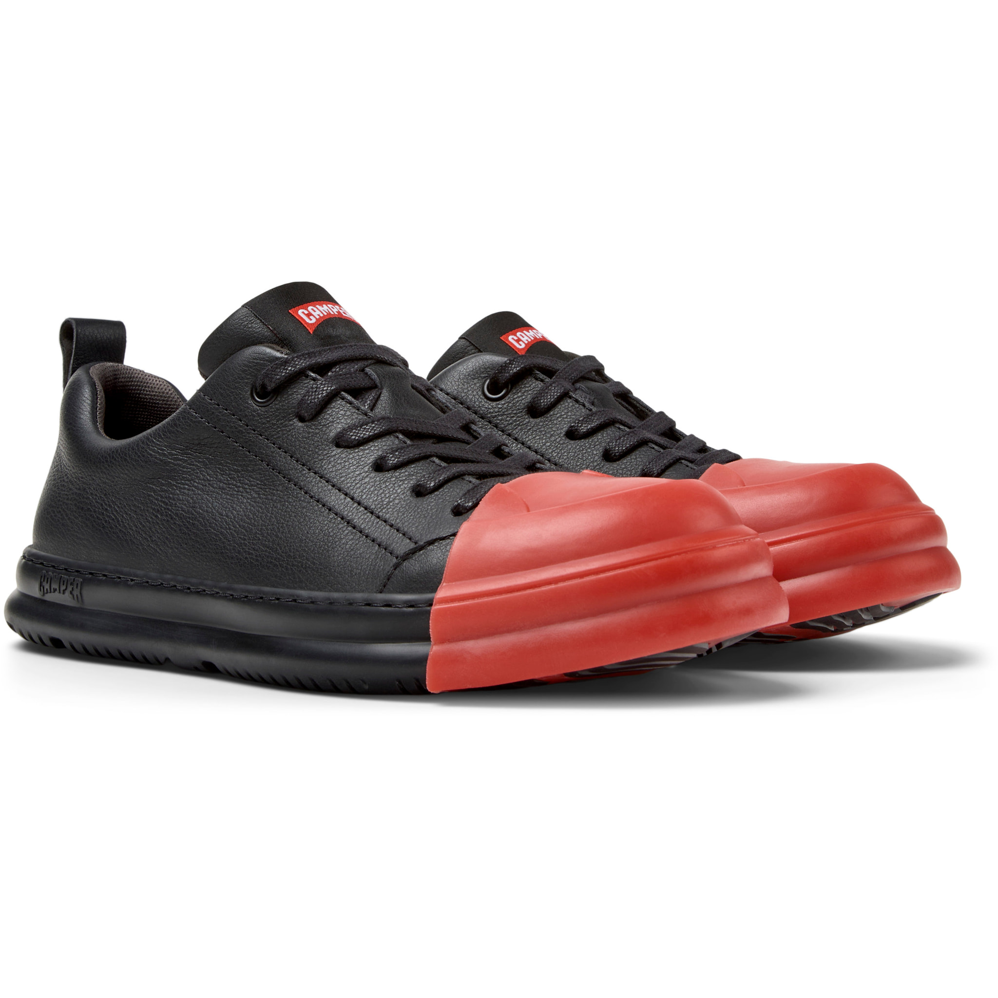 Zapatos de cordones - CAMPER Junction Runner - Negro - Cuero liso
