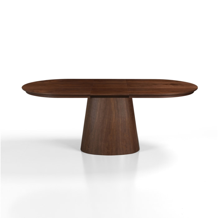 Table à manger extensible Tomasucci RAUMA, en MDF finition noyer, 160/200/240 × 100 × 75,5 cm