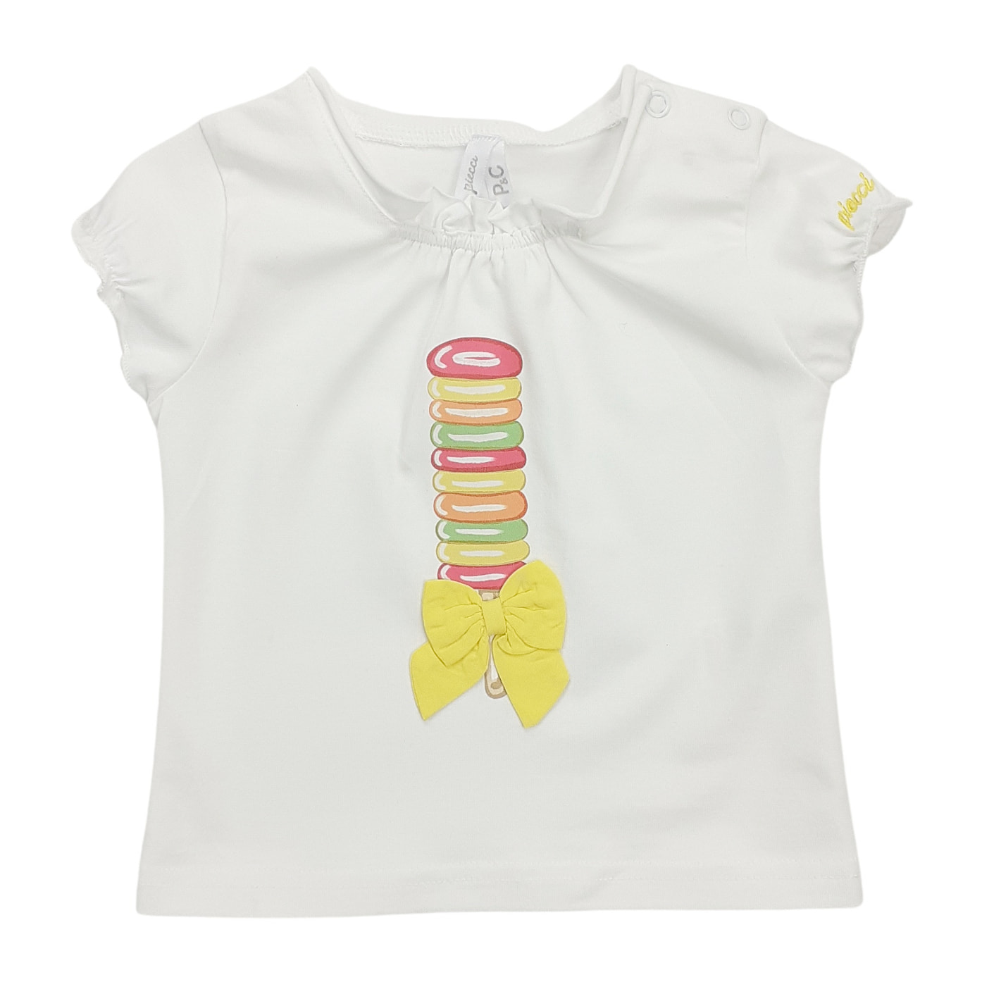 T-SHIRT JERSEY BIANCO TWISTER