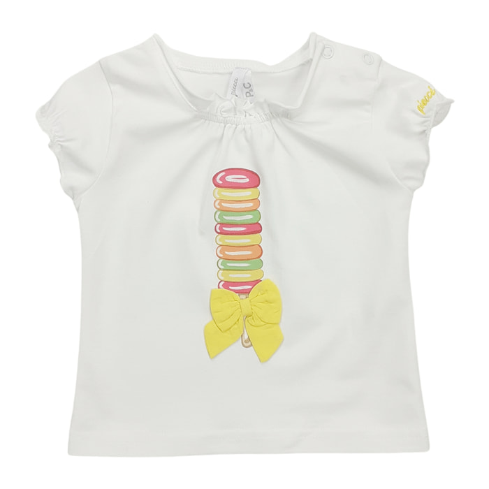 T-SHIRT JERSEY BIANCO TWISTER