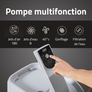 Bestway Spa gonflable carré Lay-Z-Spa Maldives HydroJet Pro 5-7 personnes