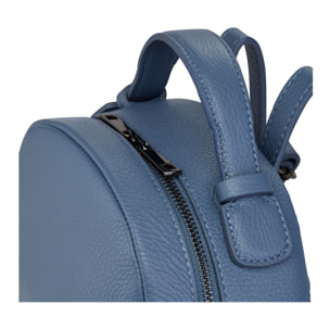 Borse Donna colore Blu-in pelle Made in Italy 33x28x14cm