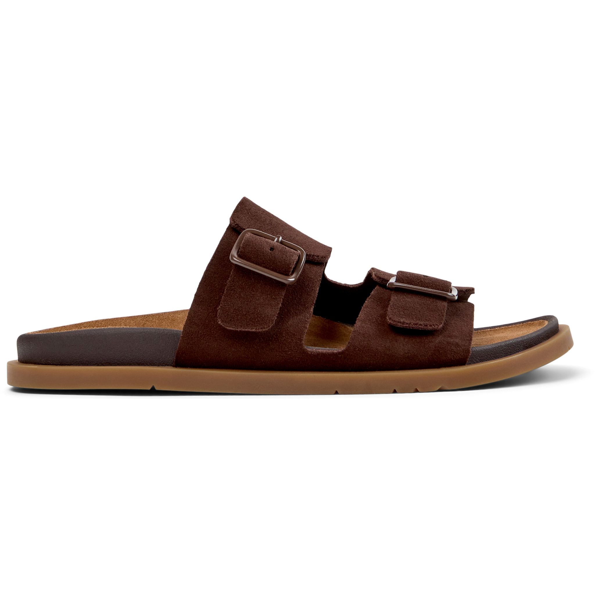 Sandalias - CAMPER Lluc Sandal - Marron - Cuero de gamuza