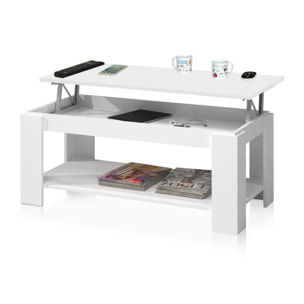 Mesa de centro elevable Ambit Blanco Artik (Blanco Mate)