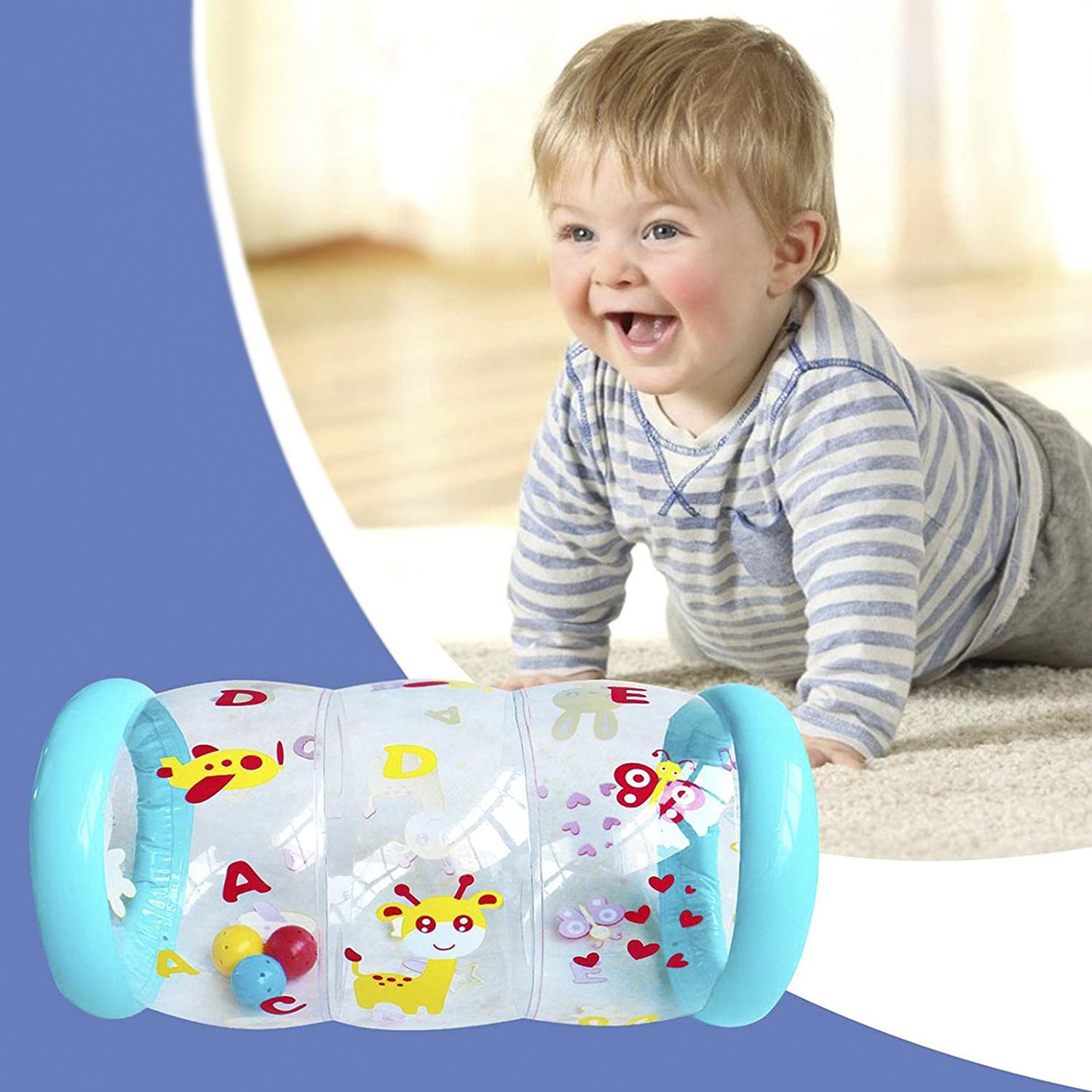 DAM Rodillo hinchable infantil 45x22x22 Cm. Color: Azul