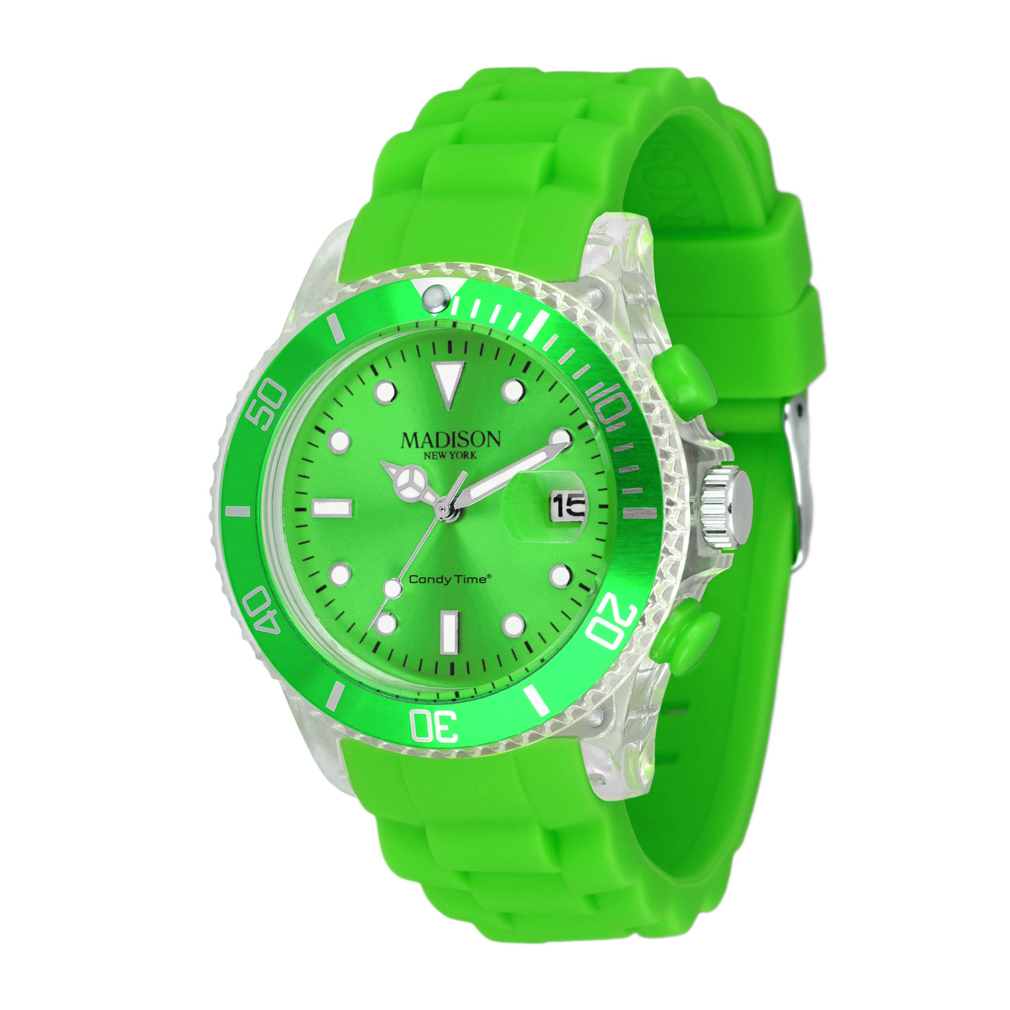 Reloj Madison U4399-10 Unisex Analogico Cuarzo con Correa de Caucho