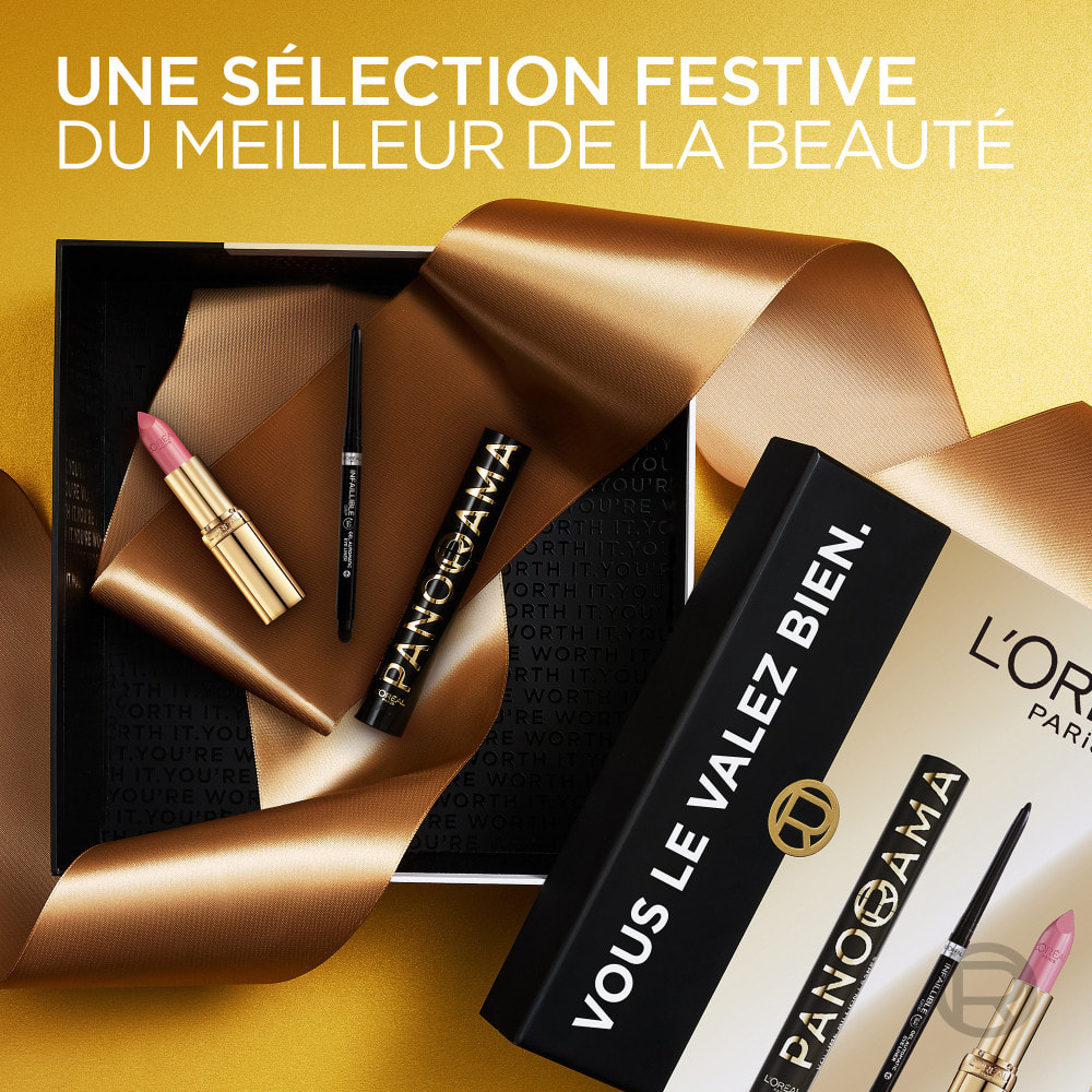 L'Oréal Paris Panorama All Night Black, Infaillible Grip Liner Noir, Color Riche Satin Rose Tendre