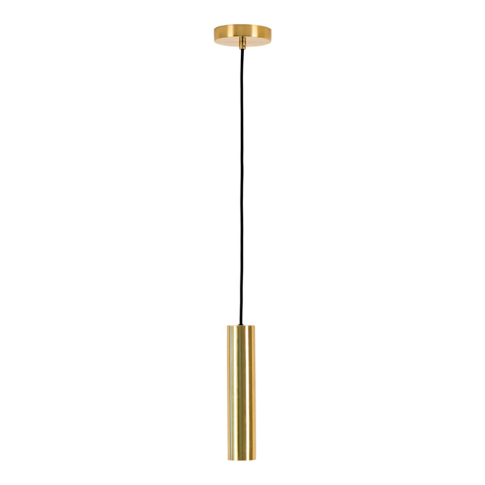 Sospensione Paris in acciaio ottone tubo cilindrico ø6 cm