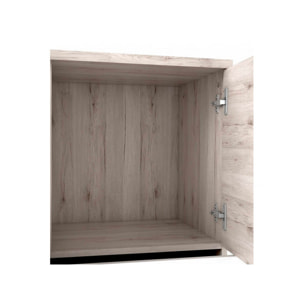 Commode 2 portes 4 tiroirs en bois - 5 coloris - SKY