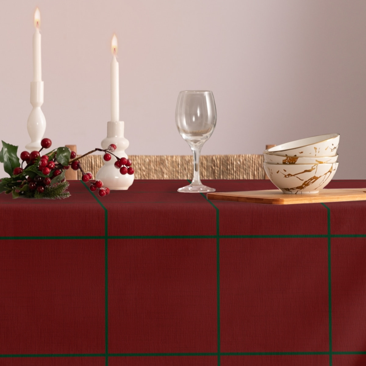 Mantel antimanchas WINDOWS ROJO