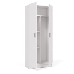Armario de 2 puertas en blanco artik 73x180 cm Multi Useful 73 Blanco