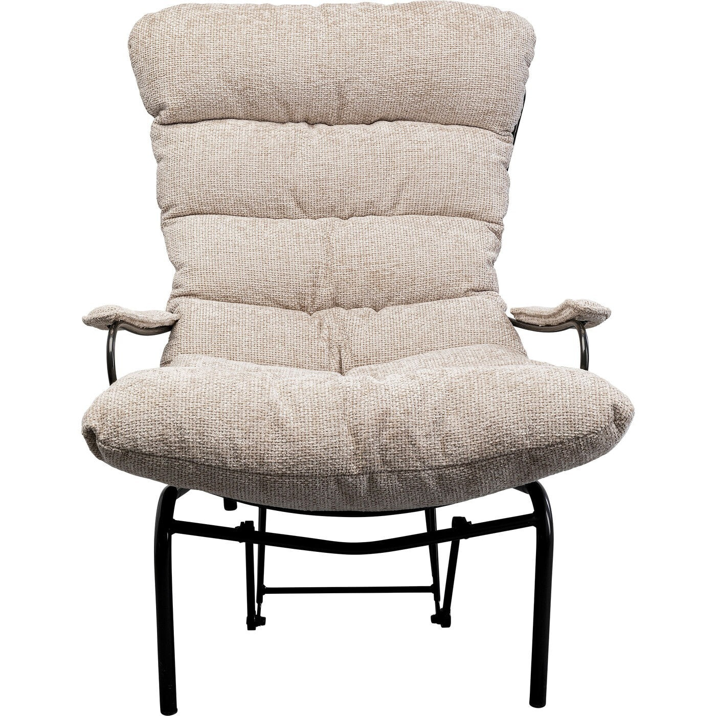 Fauteuil et repose-pieds Vienna Swing beige Kare Design