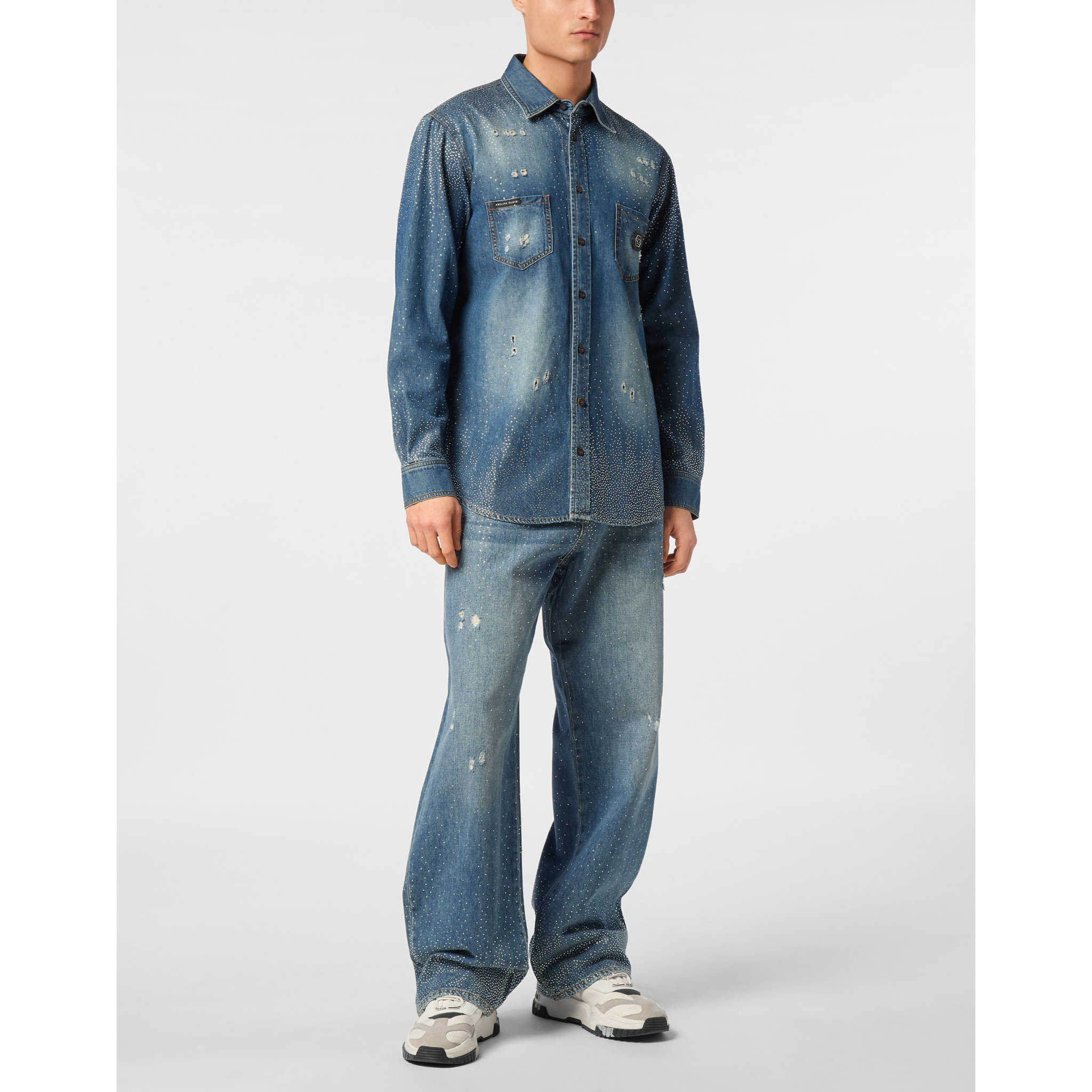 PHILIPP PLEIN Denim Shirt