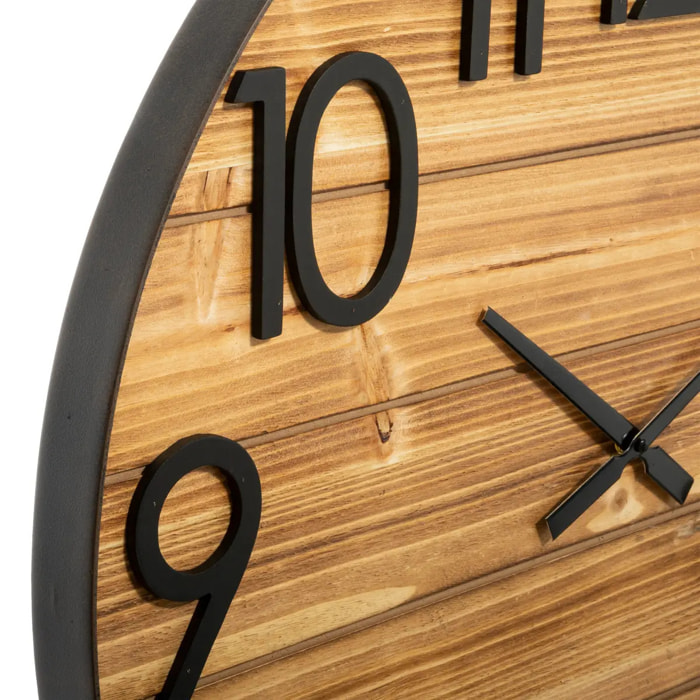 Horloge "Abby" - bois D70 cm