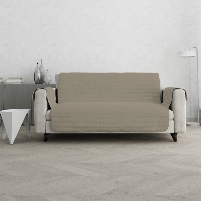COPRIDIVANO TRENDY, Waterproof, Microfibra, No Stiro - TORTORA/PANNA