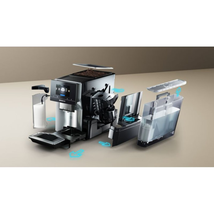 Expresso Broyeur SIEMENS EQ700 integral Inox Silver/Noir TQ713R03