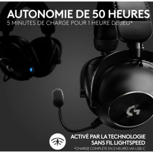 Casque gamer LOGITECH G PRO X 2 Lightspeed + Support