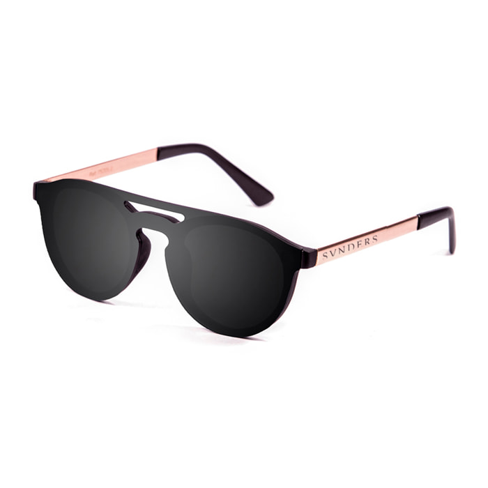 GAFAS DE SOL SUNPERS BIARRITZ DOUBLE BRIDGE METAL de color Negro