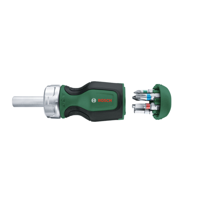 Tournevis court à cliquet avec 6 embouts - BOSCH - 1600A032UY