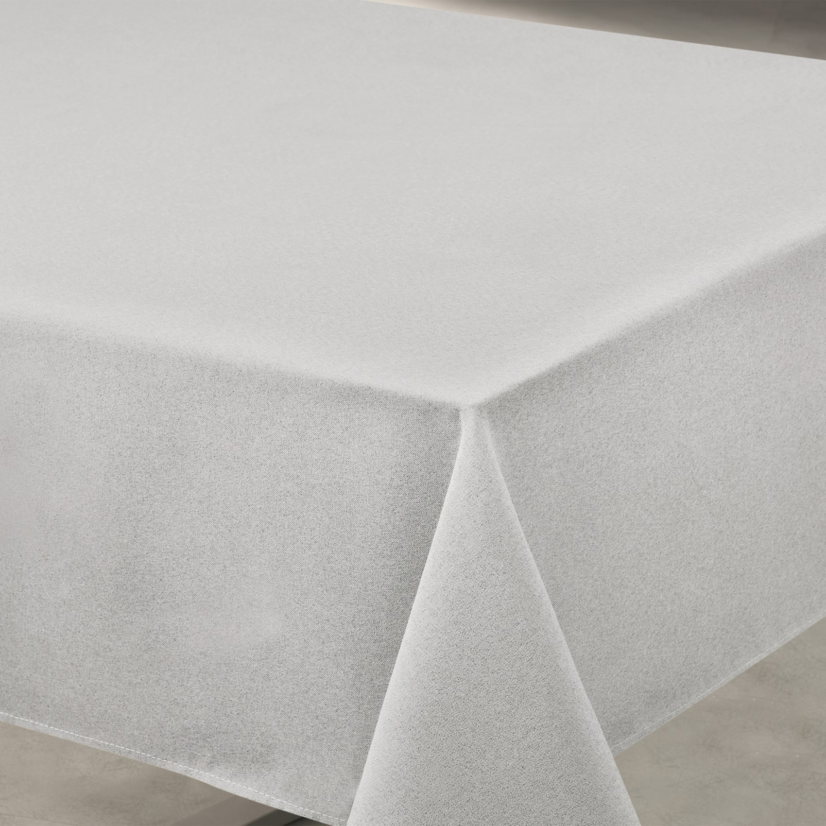 Nappe déperlante anti-taches  - Effet lin - Gris Perle