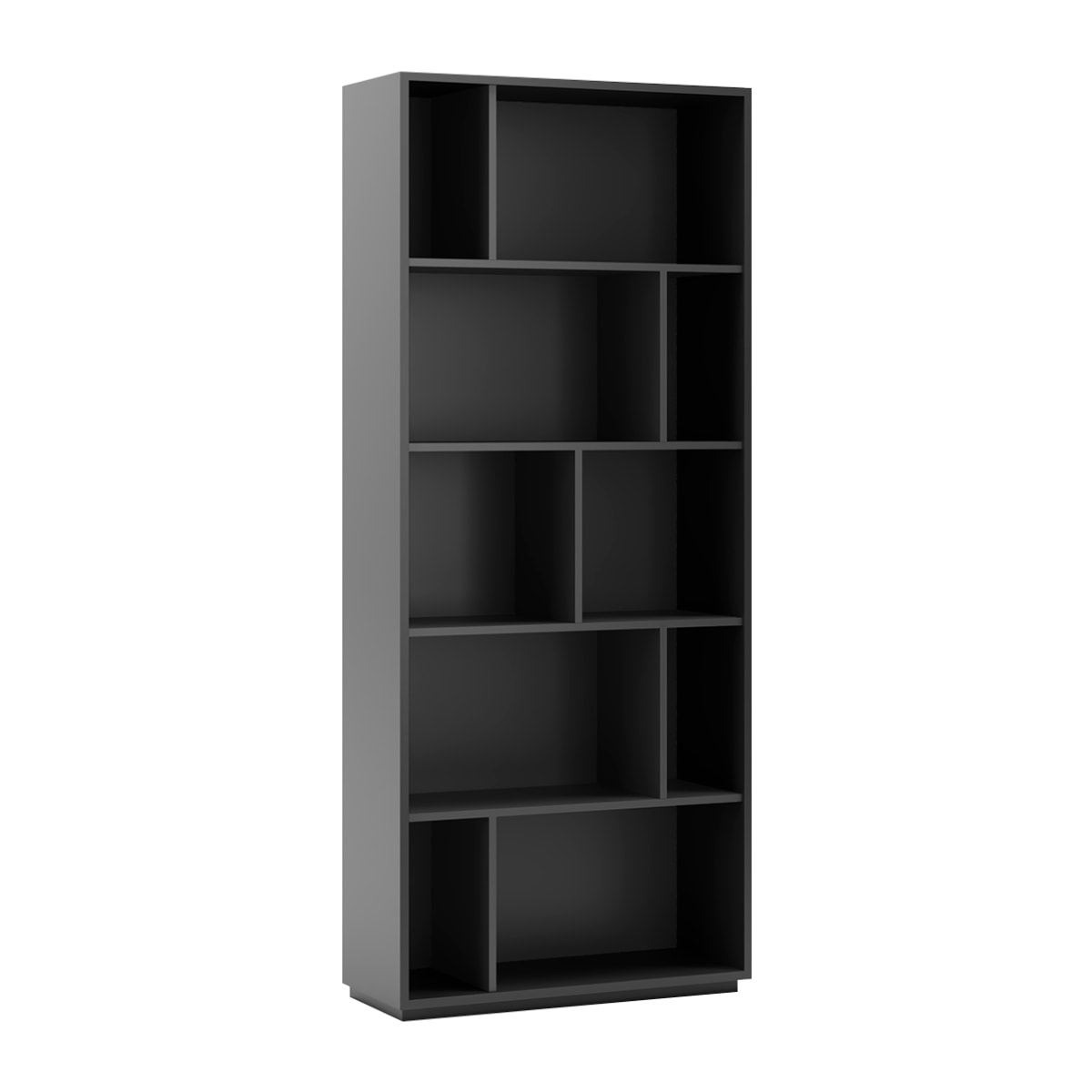 Estantería librería Nack melamina grafito 191x80x32 cm