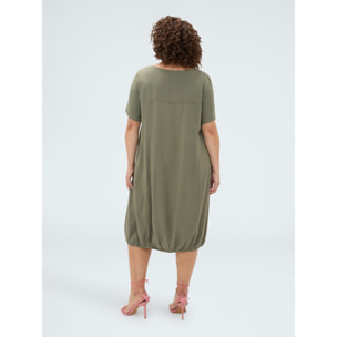 Fiorella Rubino - Vestito a ovetto - Verde militare