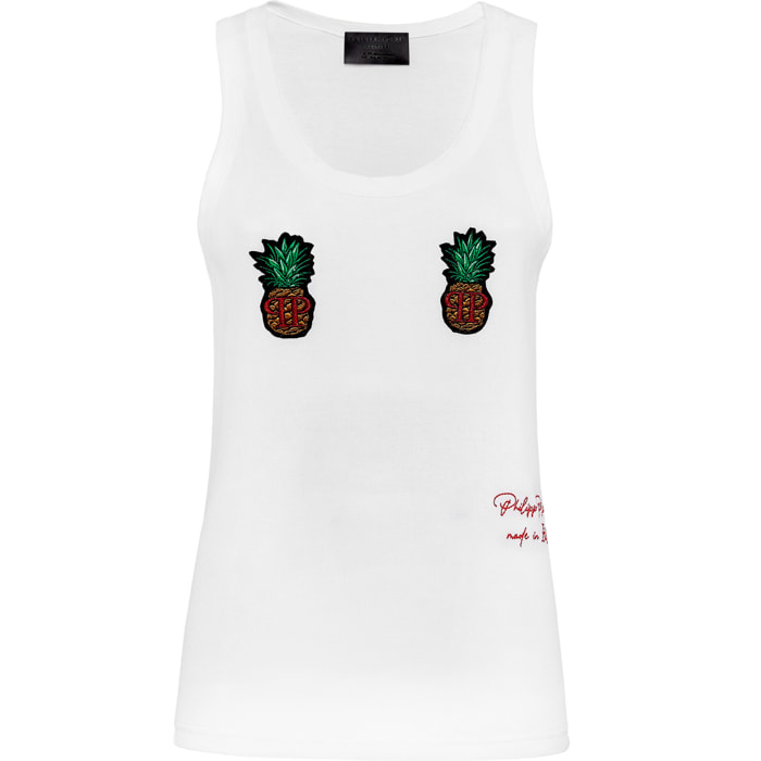 PHILIPP PLEIN Tank top Pineapple Signature Edition