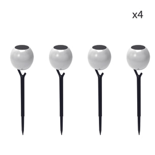 EZIlight® Solar peaky ball - Pack de 4 lampes