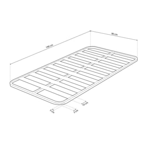 Somier láminas RX Silver - Sin patas