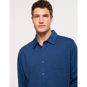 Camisa Manga Larga Azul Marino - Niana