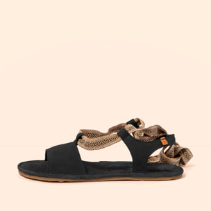 Sandalias N5685 NOBUCK LAVADO BLACK/SATYA color Black