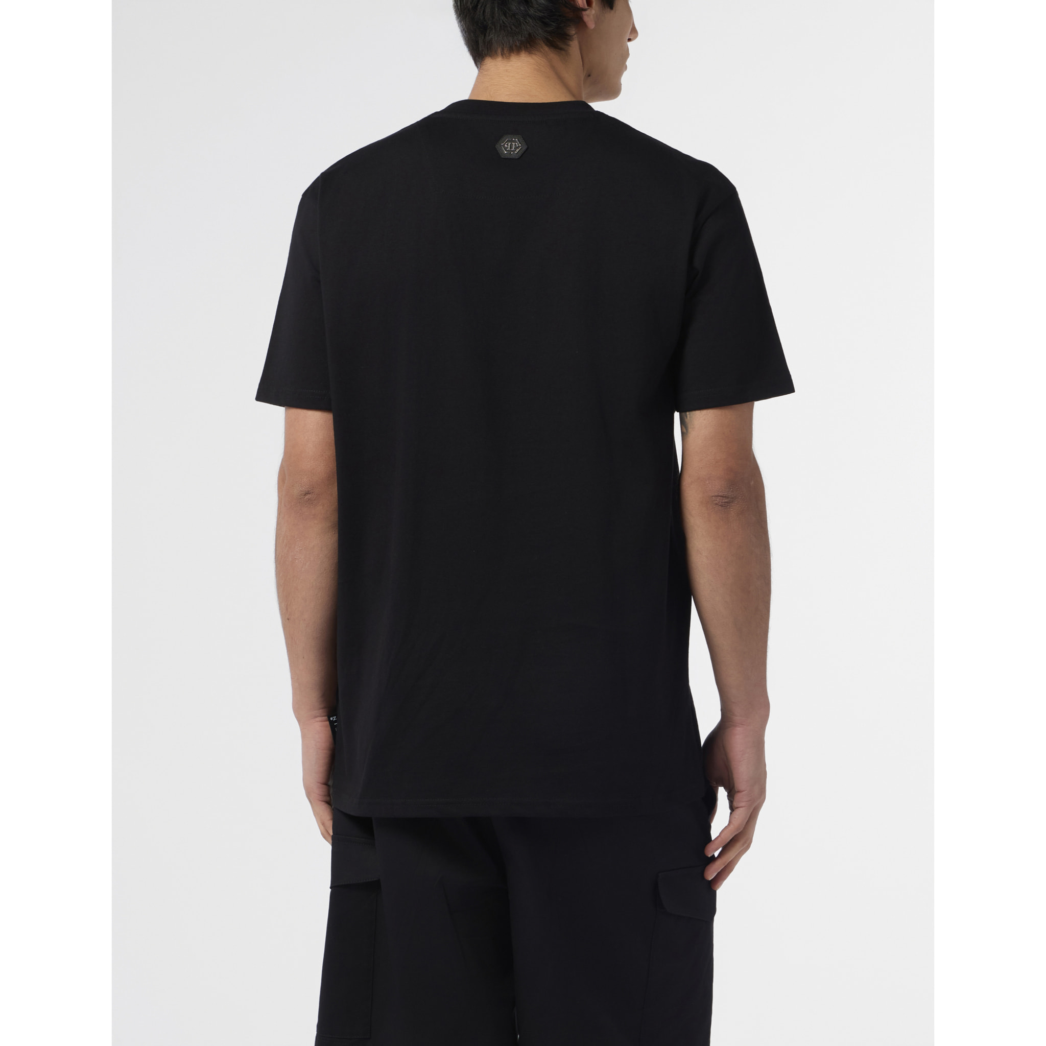 PHILIPP PLEIN Round Neck T-Shirt Skull Stones