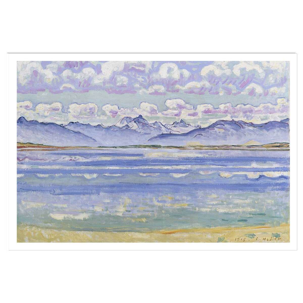 Poster Le Weisshorn vu du Montana - Ferdinad Hodler Affiche seule