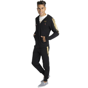 Tuta da uomo con cappuccio e zip Gold Tricolor