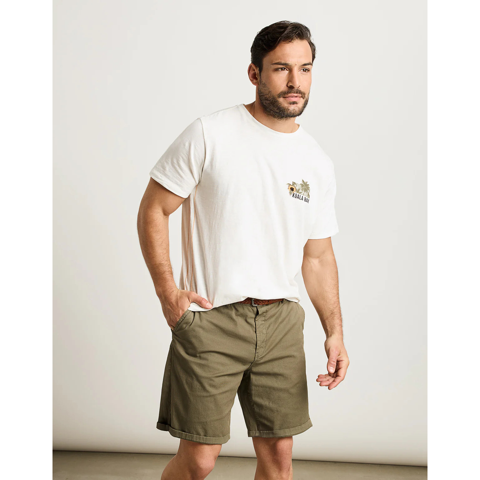 Camiseta Manga Corta Beige - Arrento