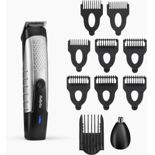 Tondeuse barbe BABYLISS T812E, 14 hauteurs de coupe, précision 0,5 mm, autonomie 180 mn