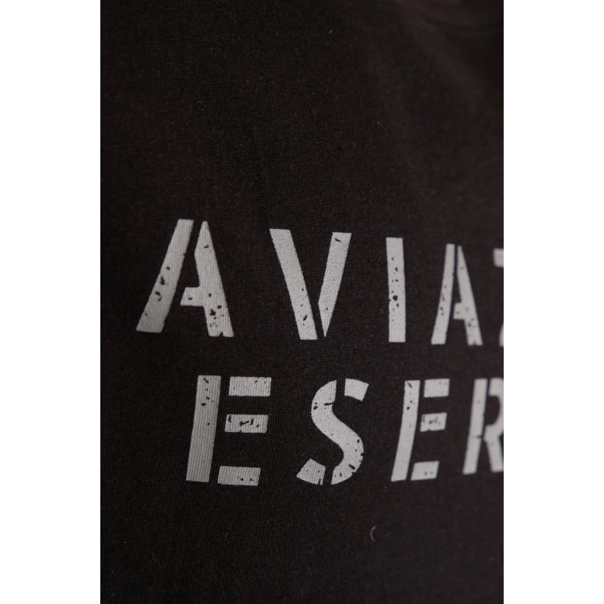 T-shirt Esercito nera in cotone uomo