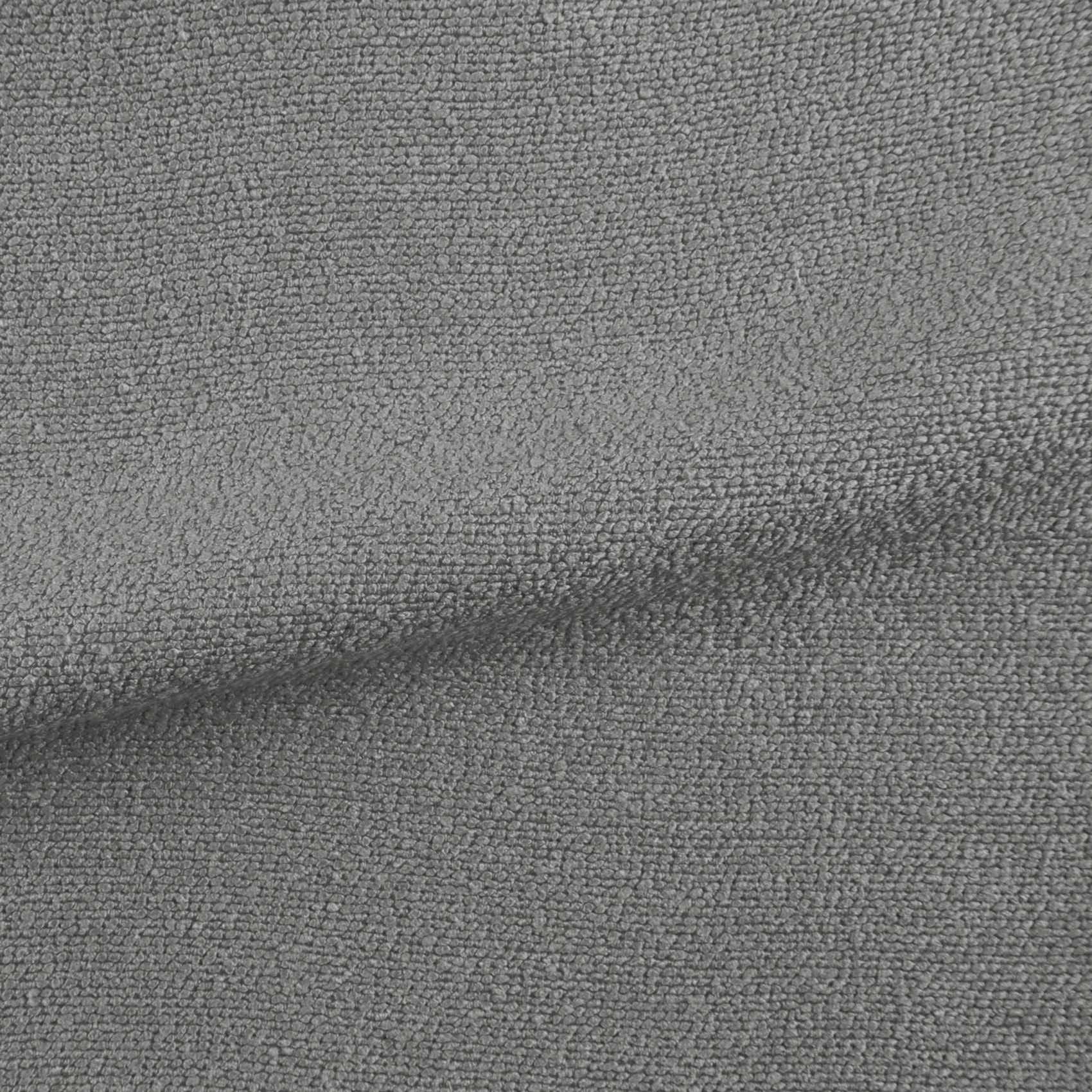 Rideau uni texturé  - Effet bouclé - Gris