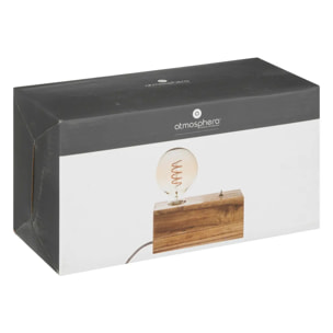 Lampe socle "Tibu" beige H9cm