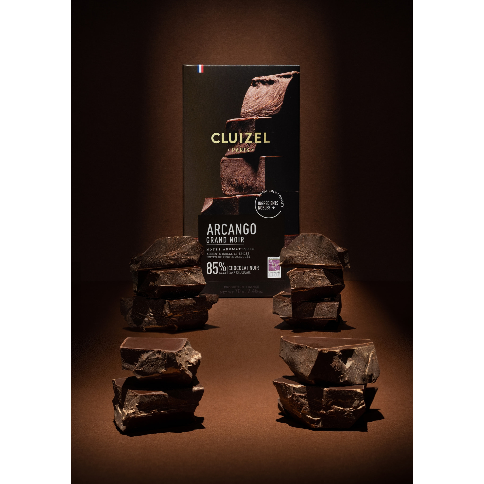 Tablette arcango grand noir 85% - 70g - France