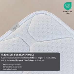 Colchón Transpirable - 30 cm de altura - Confort premium - Firmeza Media/Alta - Diamond